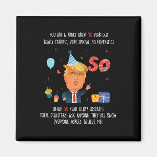 Donald Trump President Rolig 50-årsdag Trump Födel Magnet