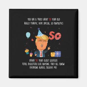 Donald Trump President Rolig 50-årsdag Trump Födel Magnet