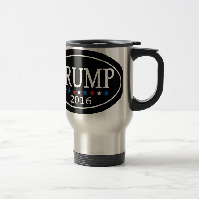 Donald Trump presidenttravel mug 2016 Resemugg (Höger)