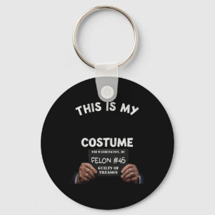 Donald Trump Prison Halloween Costume Nyckelring