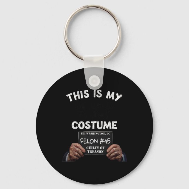 Donald Trump Prison Halloween Costume Nyckelring (Framsida)