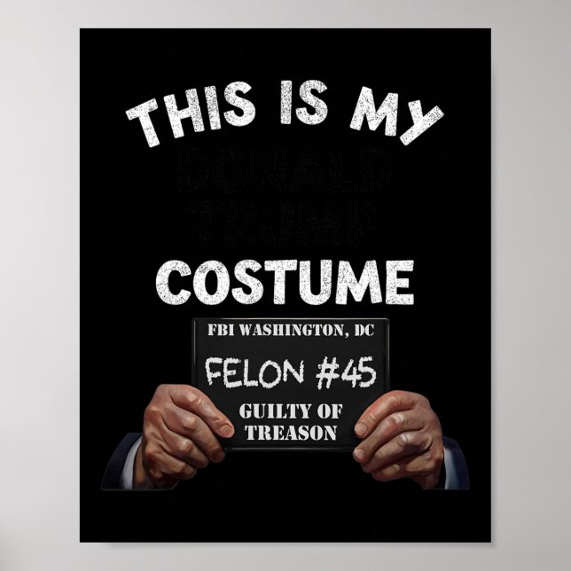 Donald Trump Prison Halloween Costume Poster (Framsidan)
