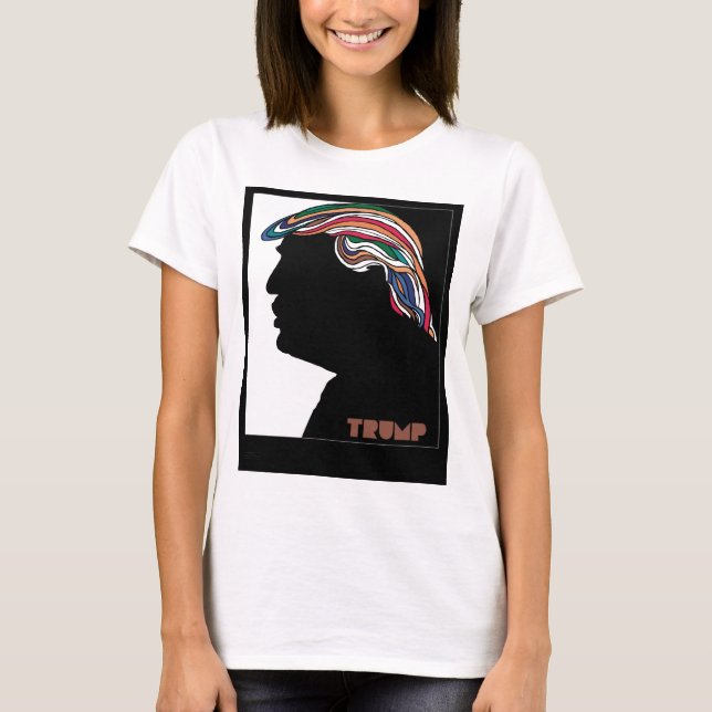 Donald Trump Psychedelic Combover T-shirt (Framsida)