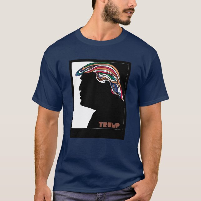 Donald Trump Psychedelic Combover T-shirt (Framsida)
