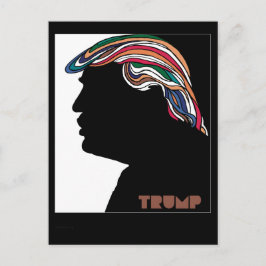 Donald Trump Psykedelisk Kammarfrisyr-kort Vykort
