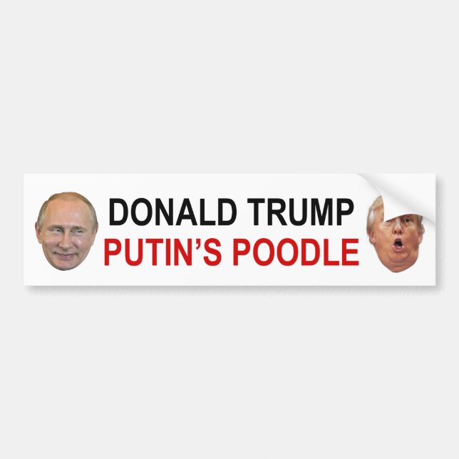 Donald Trump Putins pudelbildekal Bildekal (Framsidan)