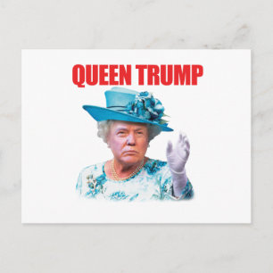 Donald Trump Queen Trump-vykort Vykort