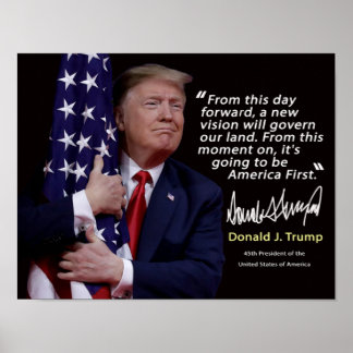 Donald Trump Quote Poster 8 tum x 11,5 tum