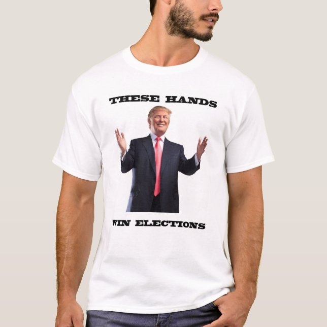 Donald Trump räcker skjortan Tee Shirt (Framsida)