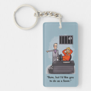 Donald Trump Rectangular Keychain Nyckelring