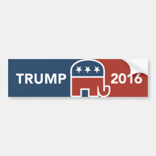 Donald Trump republikansk elefantbildekal Bildekal