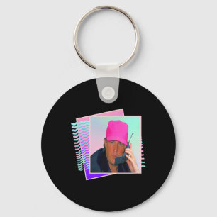 Donald Trump Retro 80s 90s-grafik Nyckelring