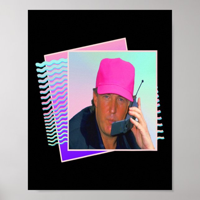 Donald Trump Retro 80s 90s-grafik Poster (Framsidan)