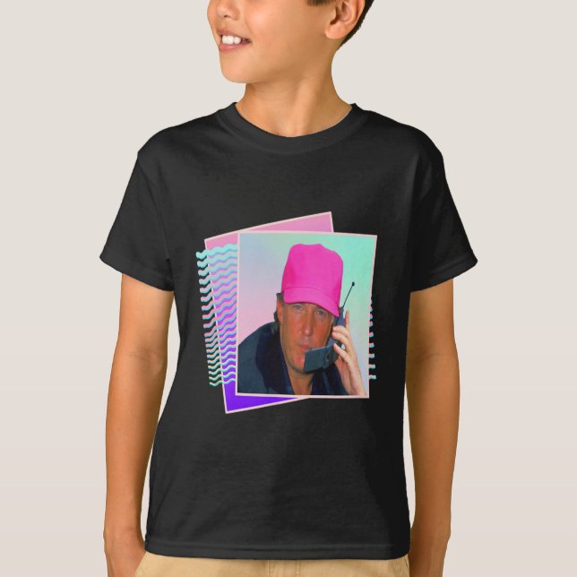 Donald Trump Retro 80s 90s-grafik T Shirt (Framsida)
