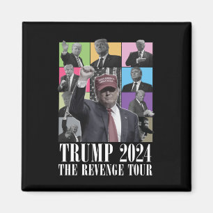 Donald Trump Revenge Tour 2024 För manar och Wom Magnet