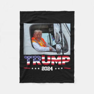 Donald Trump Rides i Sopor Lastbil 1 Fleecefilt