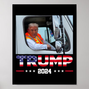 Donald Trump Rides i Sopor Lastbil 1 Poster