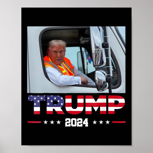 Donald Trump Rides i Sopor Lastbil 1 Poster (Framsidan)