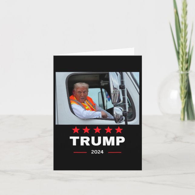 Donald Trump Rides i Sopor Lastbil 2 Kort (Framsida)