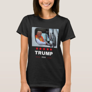 Donald Trump Rides i Sopor Lastbil 2 T Shirt