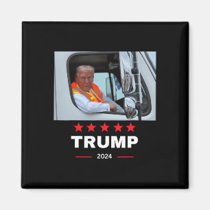 Donald Trump Rides i Sopor Lastbil Magnet