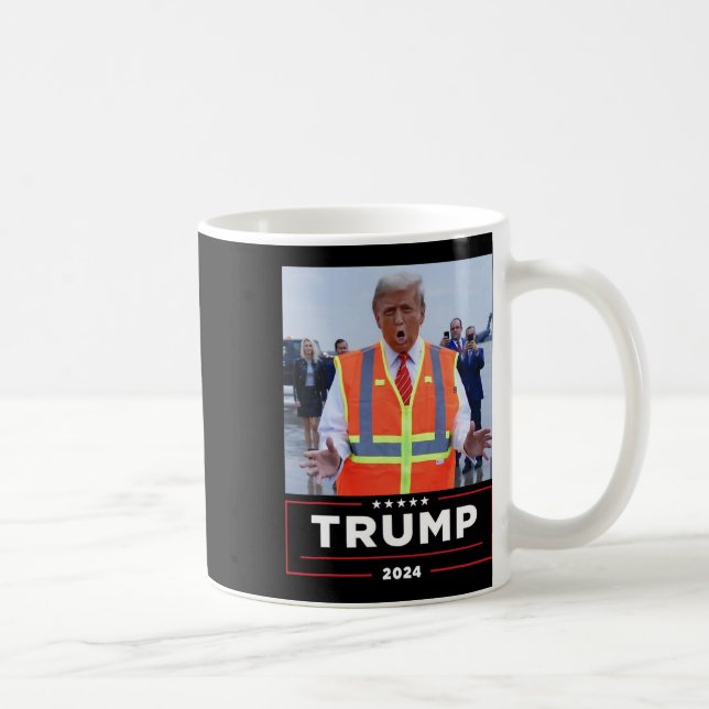 Donald Trump Rides in Sopor Lastbil Shirt Sopor Kaffemugg (Höger)