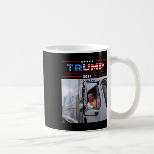 Donald Trump Rides in Sopor Lastbil Shirt Sopor Kaffemugg