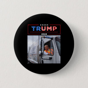 Donald Trump Rides in Sopor Lastbil Shirt Sopor Knapp