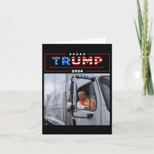 Donald Trump Rides in Sopor Lastbil Shirt Sopor Kort