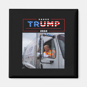 Donald Trump Rides in Sopor Lastbil Shirt Sopor Magnet