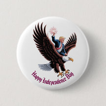Donald Trump Riding Patriotic Eagle Art Anpassning
