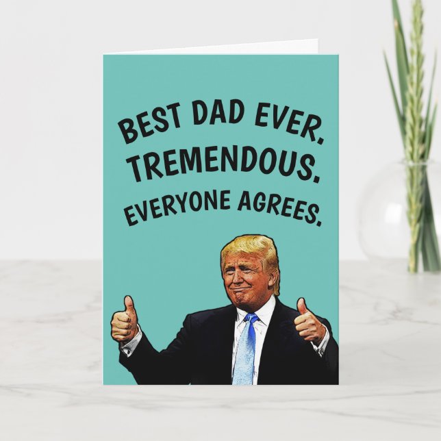 DONALD TRUMP ROLIGT FARS DAGSKORT KORT (Framsida)
