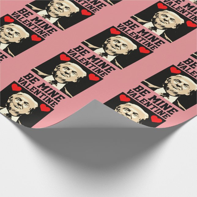 DONALD TRUMP ROLIGT VALENTINSDAGEN  PRESENTPAPPER (Hörn)
