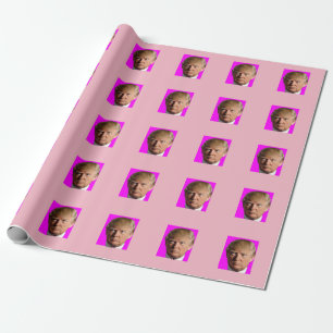 DONALD TRUMP ROSA WRAPPING PAPPER PRESENTPAPPER