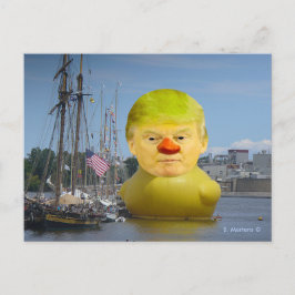 Donald Trump Rubber Gult Anka vykort