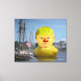 Donald Trump Rubber Gult Anka Wrapped Canvas