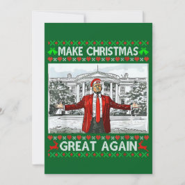 Donald Trump Santa Hat Gör jul Underbar igen Julkort