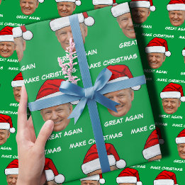 Donald Trump Santa hat Gör jul Underbar igen Presentpapper