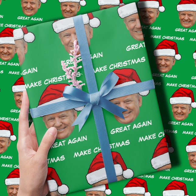 Donald Trump Santa hat Gör jul Underbar igen Presentpapper (Skapare uppladdad)
