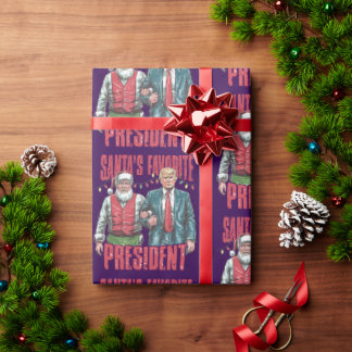 Donald Trump Santa's Favorite President jul Presentpapper