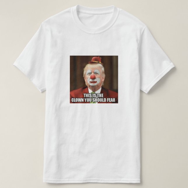 DONALD TRUMP SCARY CLOWN T SHIRT (Design framsida)