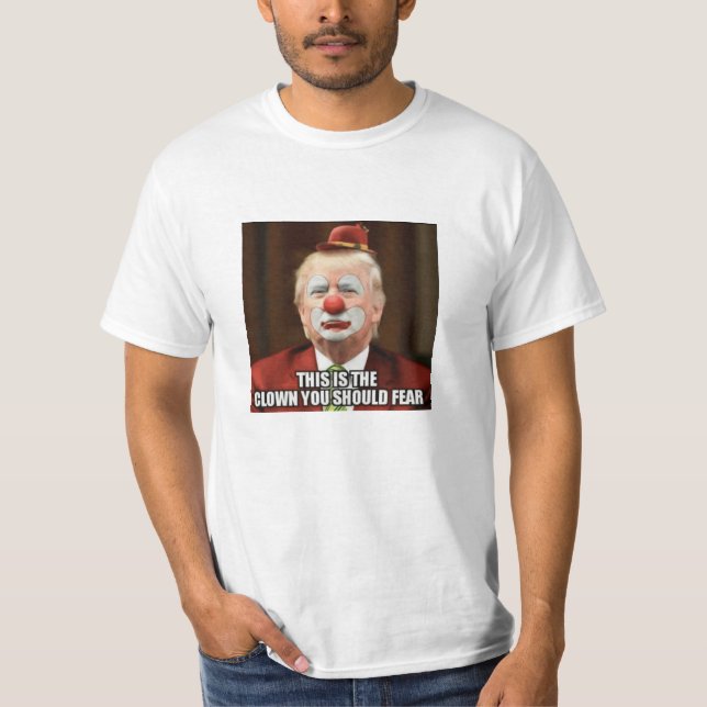 DONALD TRUMP SCARY CLOWN TEE SHIRT (Framsida)