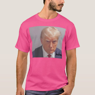 Donald Trump signerade Mugshot Design - djärv och T Shirt