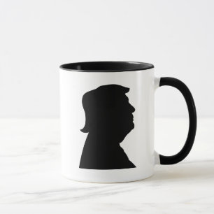 Donald Trump Silhouette populär fet Mugg