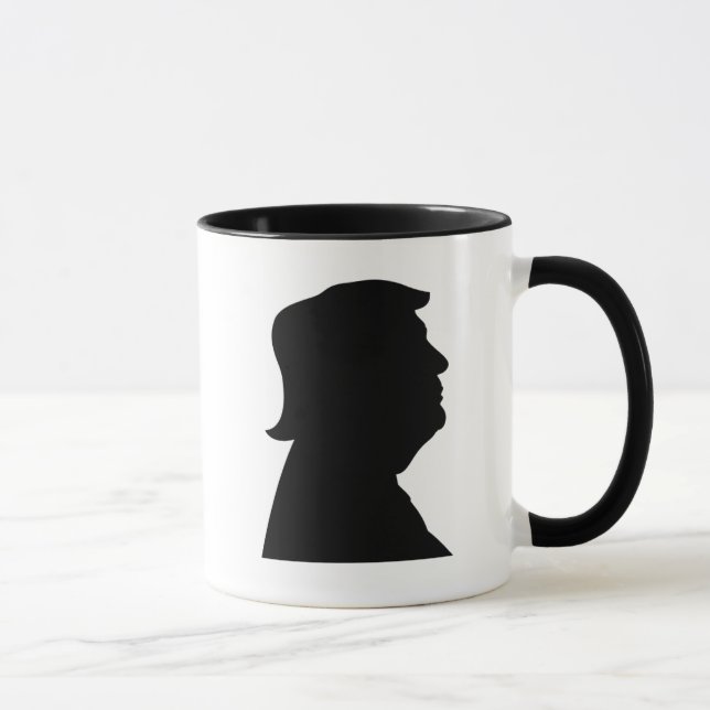 Donald Trump Silhouette populär fet Mugg (Höger)