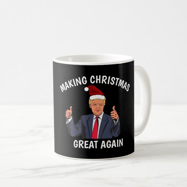 DONALD TRUMP SKAPAR CHRISTMAS UNDERBAR IGEN COFFEE KAFFEMUGG (Framsida höger)
