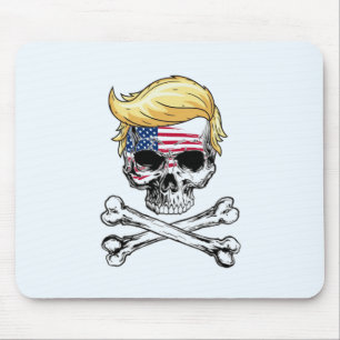 Donald Trump Skull och korsben Musmatta