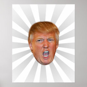 Donald Trump som flyter huvudet Poster