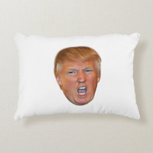 Donald Trump som flyter huvudet Prydnadskudde
