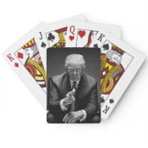 Donald Trump som leker kort